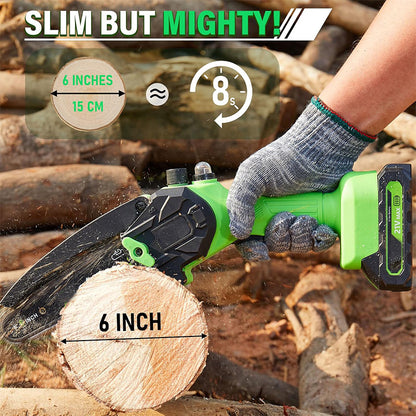 6"/8"  Brushless Cordless Chainsaw