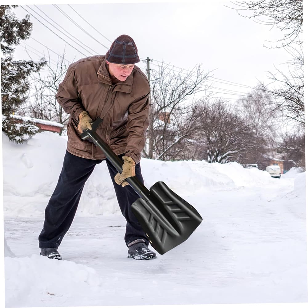 Upgraded 3-in-1 Snow Shovel 33 Inch Detachable with Ice Saw