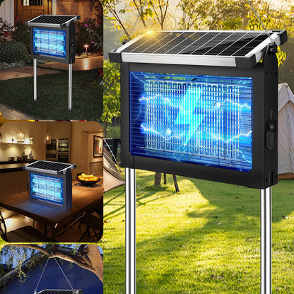 Wireless Portable Solar Bug Zapper with LED