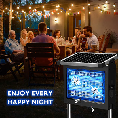 Wireless Portable Solar Bug Zapper with LED