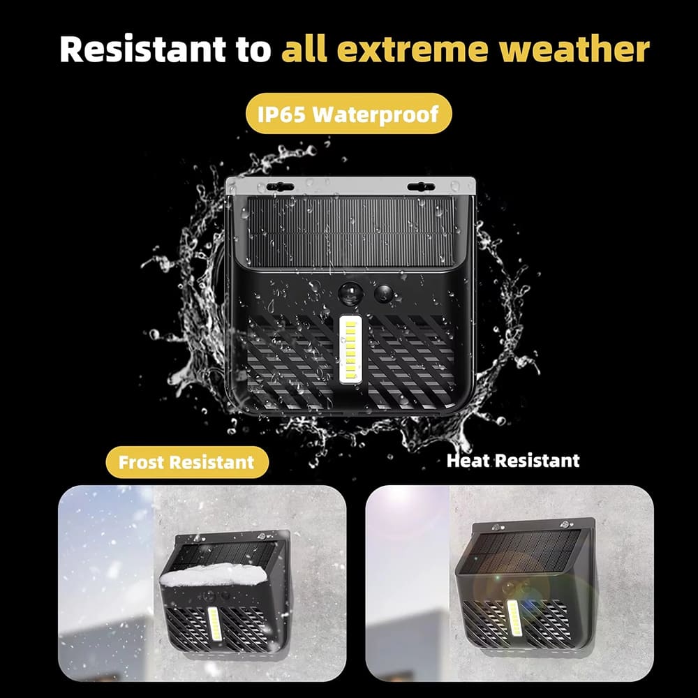 2-in-1 Solar Power Built-in Bug Zapper for Outdoor