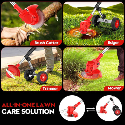 Upgraded 4 in 1 Cordless Grass Trimmer, Weed Eater & Edger