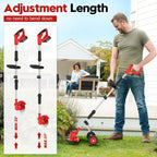 4 in 1 Cordless Grass Trimmer, Weed Eater & Edger and Mower