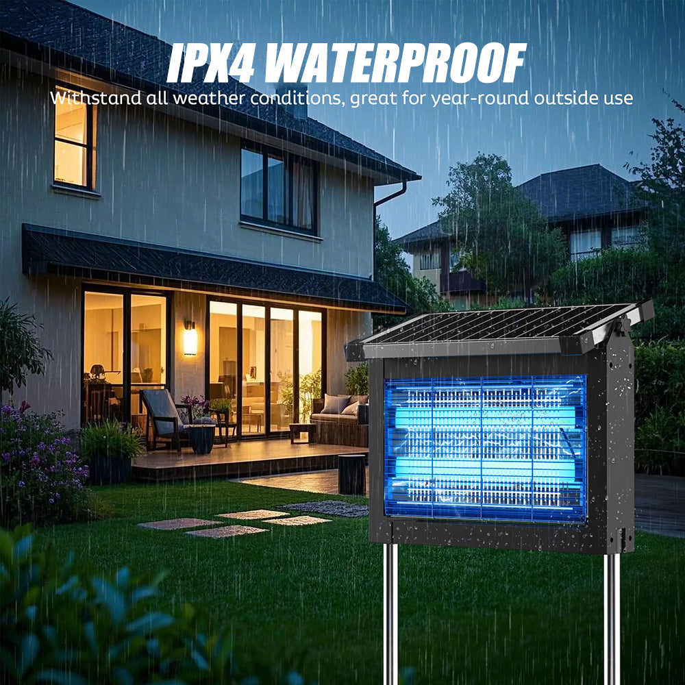 Wireless Portable Solar Bug Zapper with LED