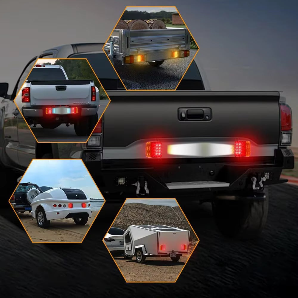 Upgraded Waterproof Wireless Trailer Lights