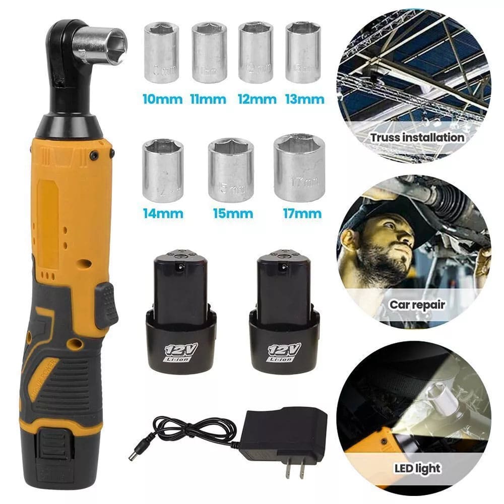 Cordless Electric Ratchet Wrench Set