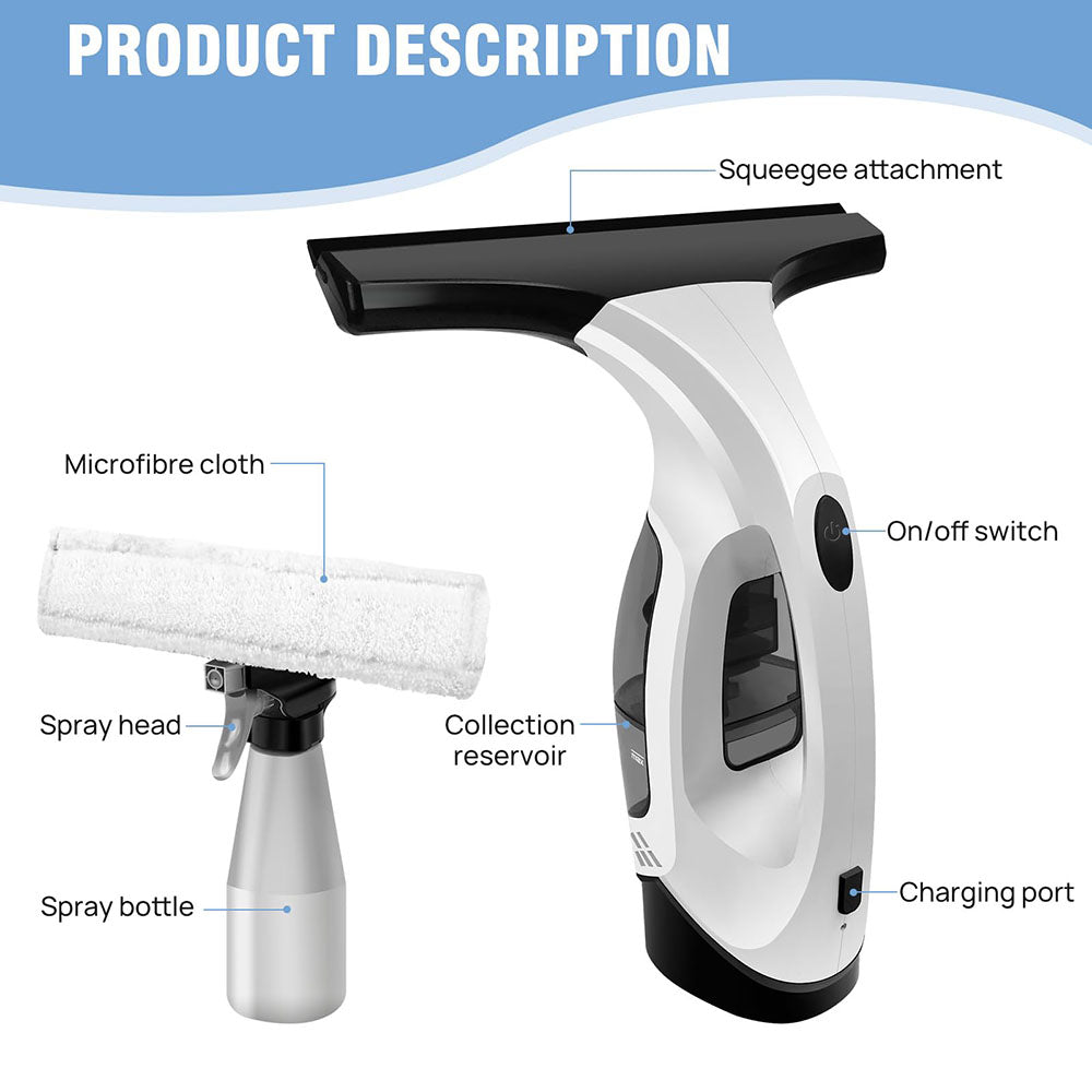 Electric Cordless Window Vacuum Cleaner