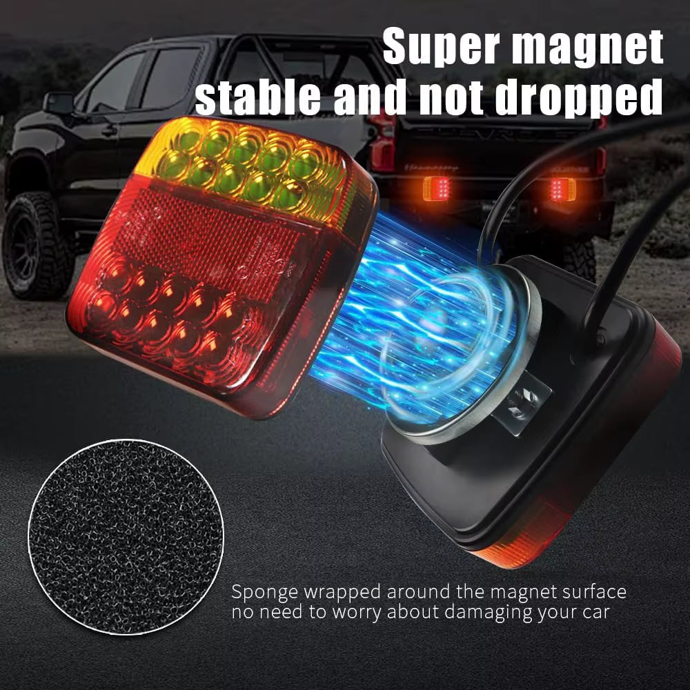 Upgraded Waterproof Wireless Trailer Lights