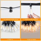 Solar Outdoor String Lights Garden Decor