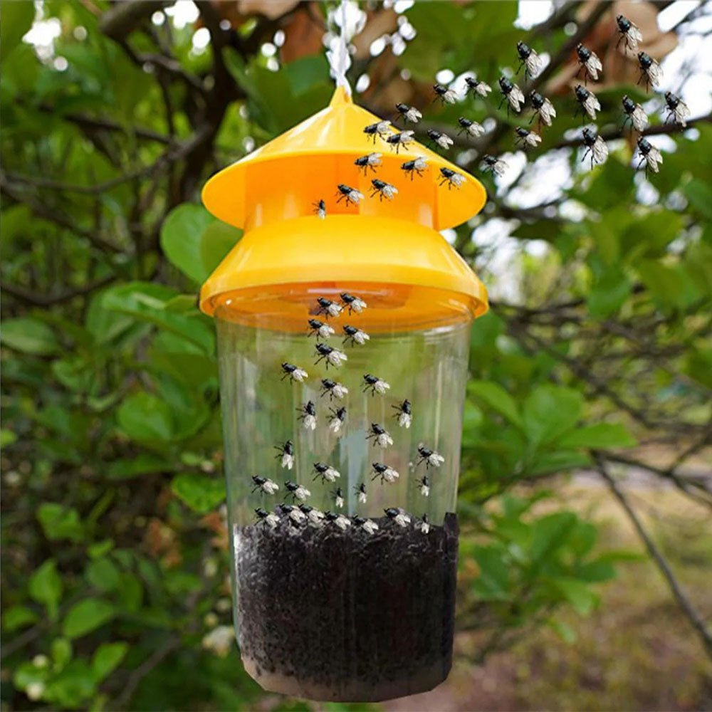 Reusable Fly Trap for Outdoor Hanging