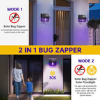 2 pack Wall Mounted Solar Power Bug Zapper