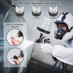HVLP Air Spray Gun with 1.4/1.7/2mm Nozzles