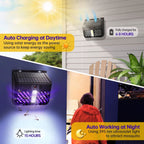 2 pack Wall Mounted Solar Power Bug Zapper