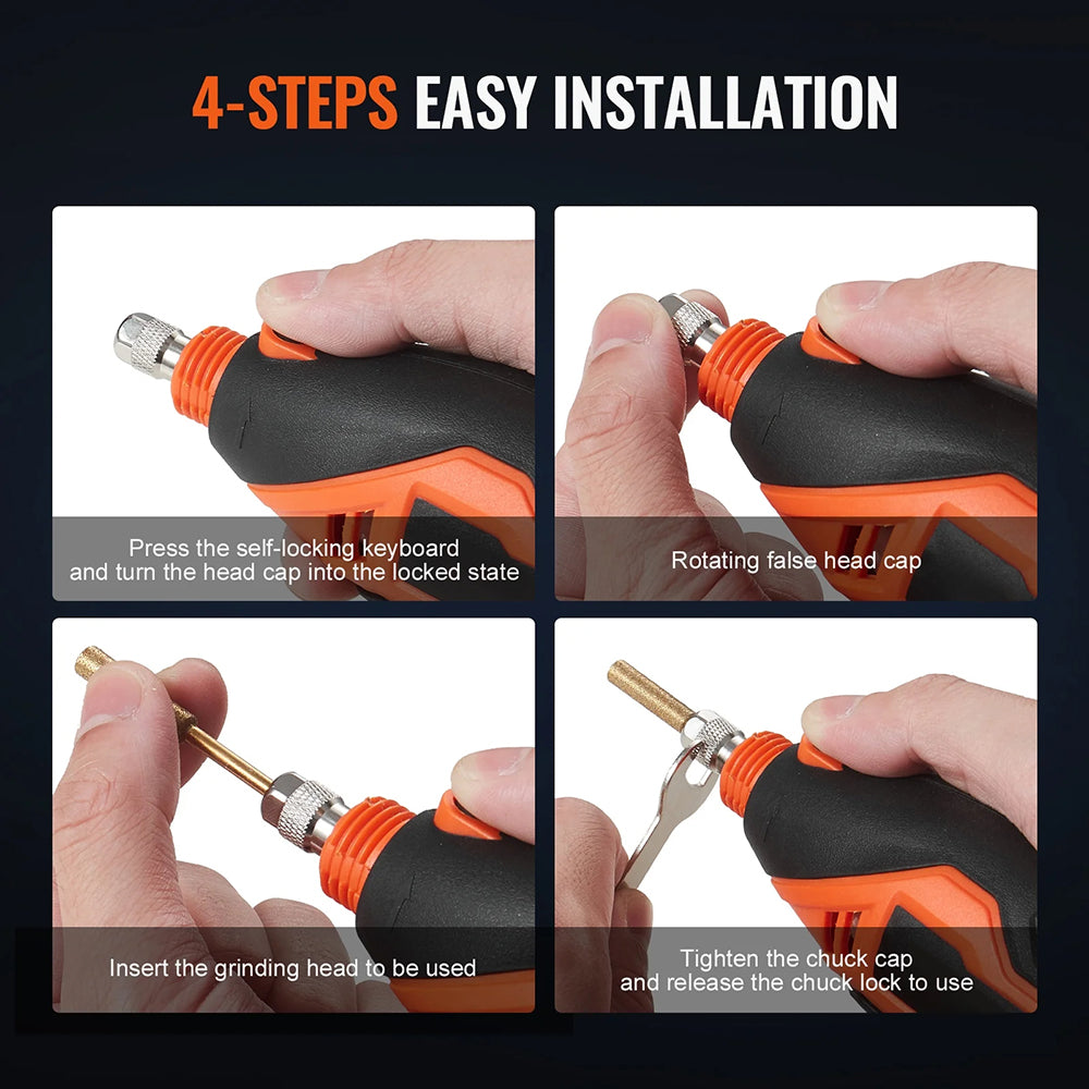 12v Cordless Electric Chainsaw Sharpener Kit
