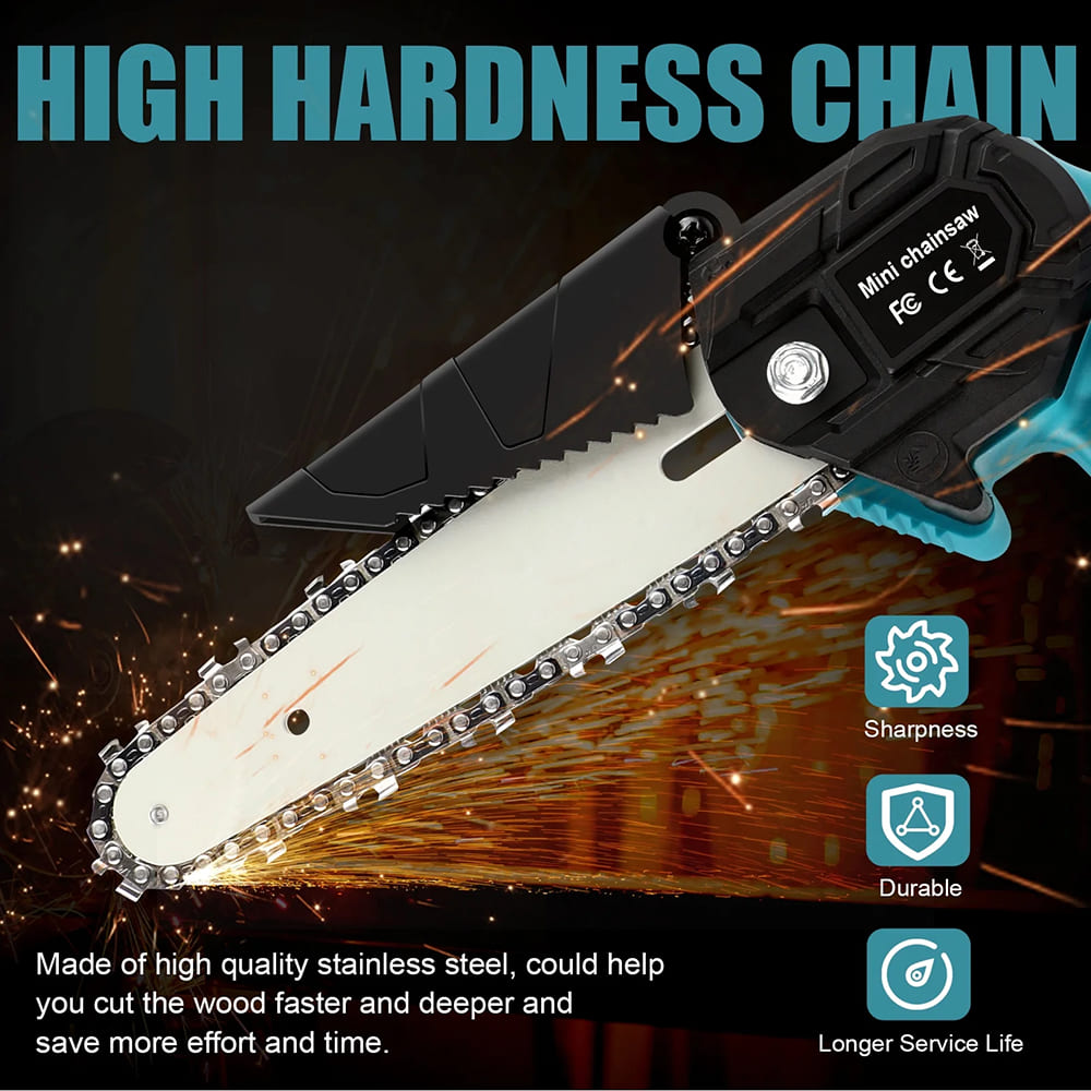 6 inch Electric Cordless Chainsaw with Battery