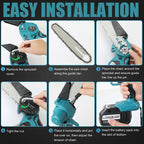 6 inch Electric Cordless Chainsaw with Battery