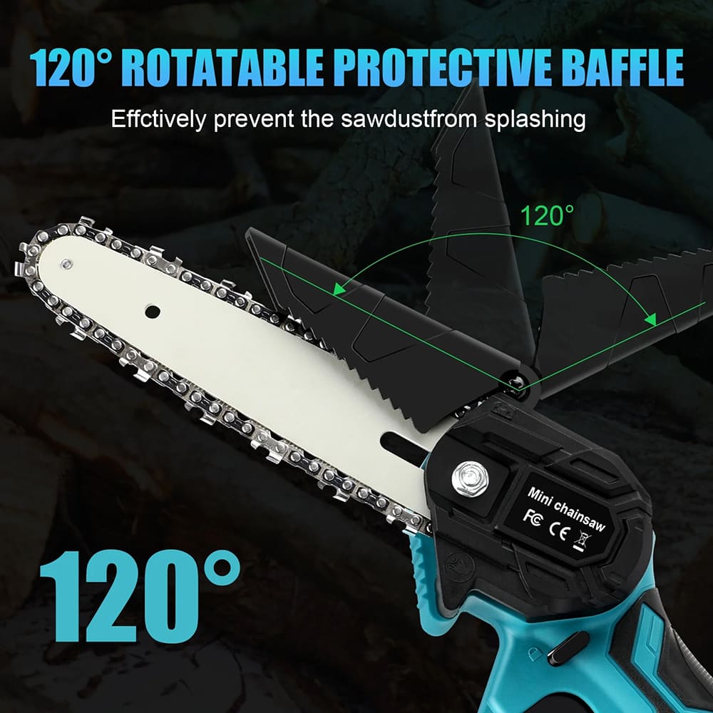6 inch Electric Cordless Chainsaw with Battery