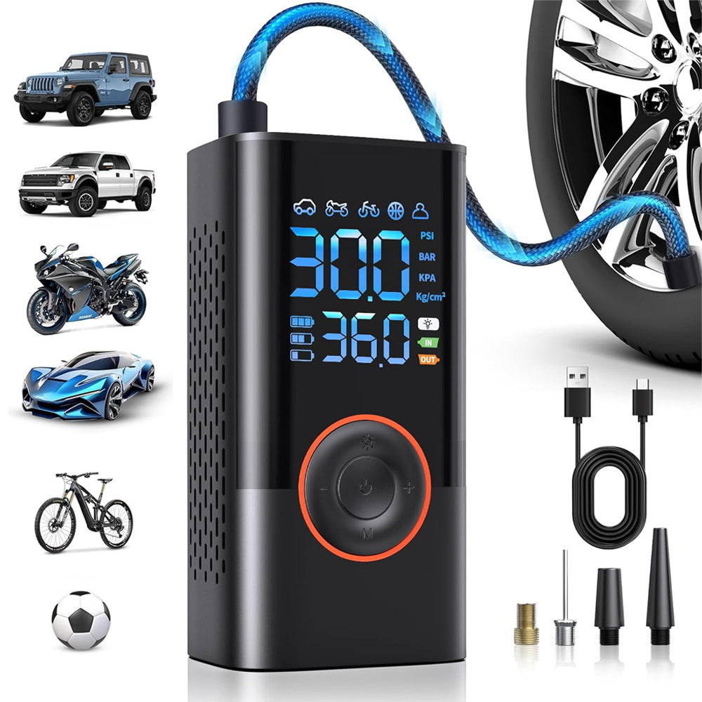 Cordless Tire Inflator Portable Air Compressor - 150PSI Air Pump