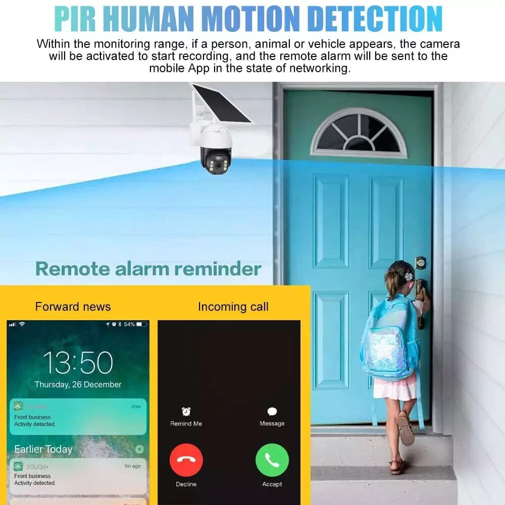 HD Solar Security Camera Outdoor