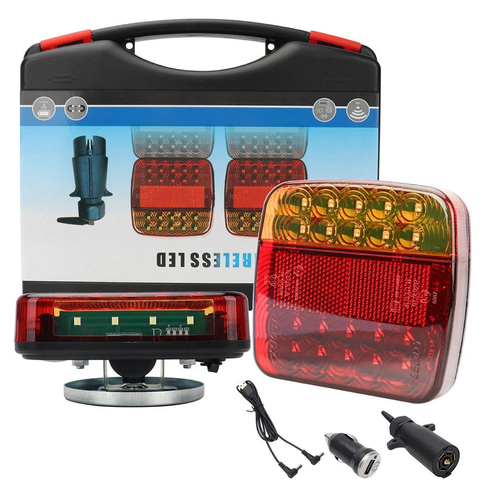 Upgraded Waterproof Wireless Trailer Lights