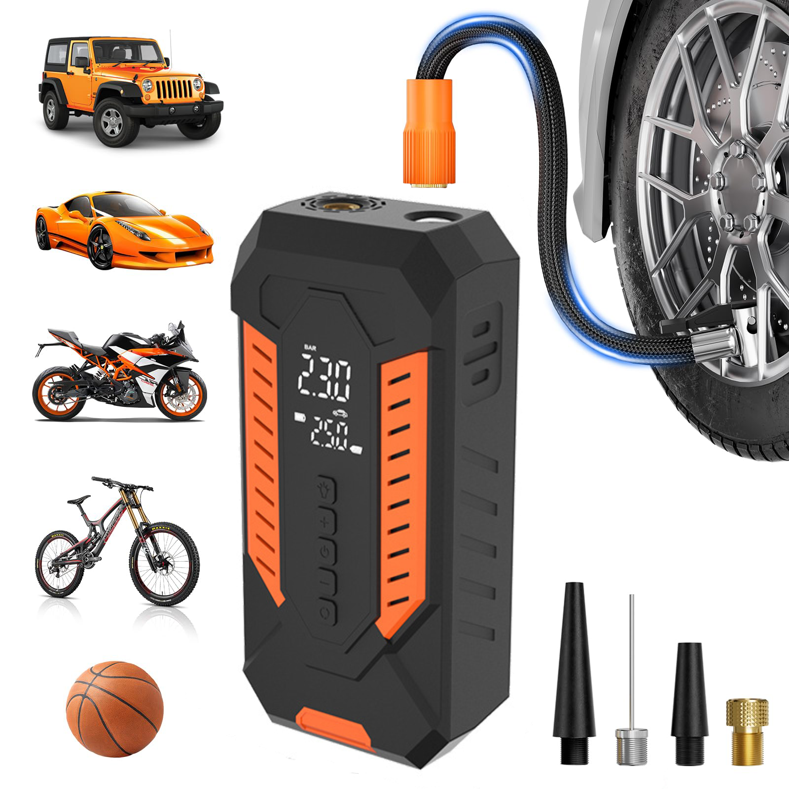 Portable Tire Inflator Air Compressor for Car Tires