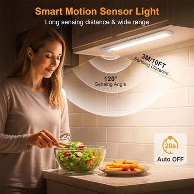 Motion Sensor Light Indoor Under Cabinet Lighting 11.8 inch