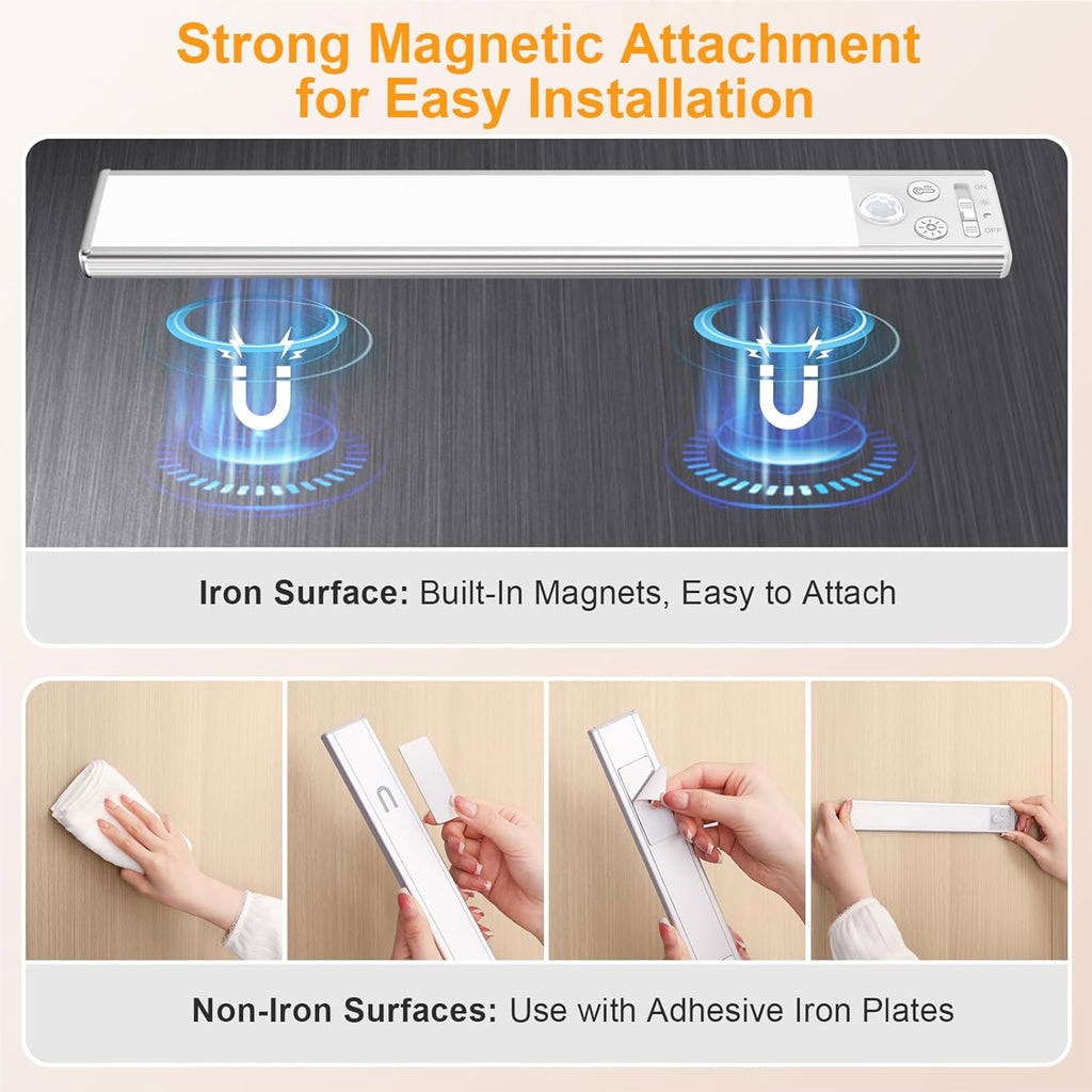 Motion Sensor Light Indoor Under Cabinet Lighting 11.8 inch