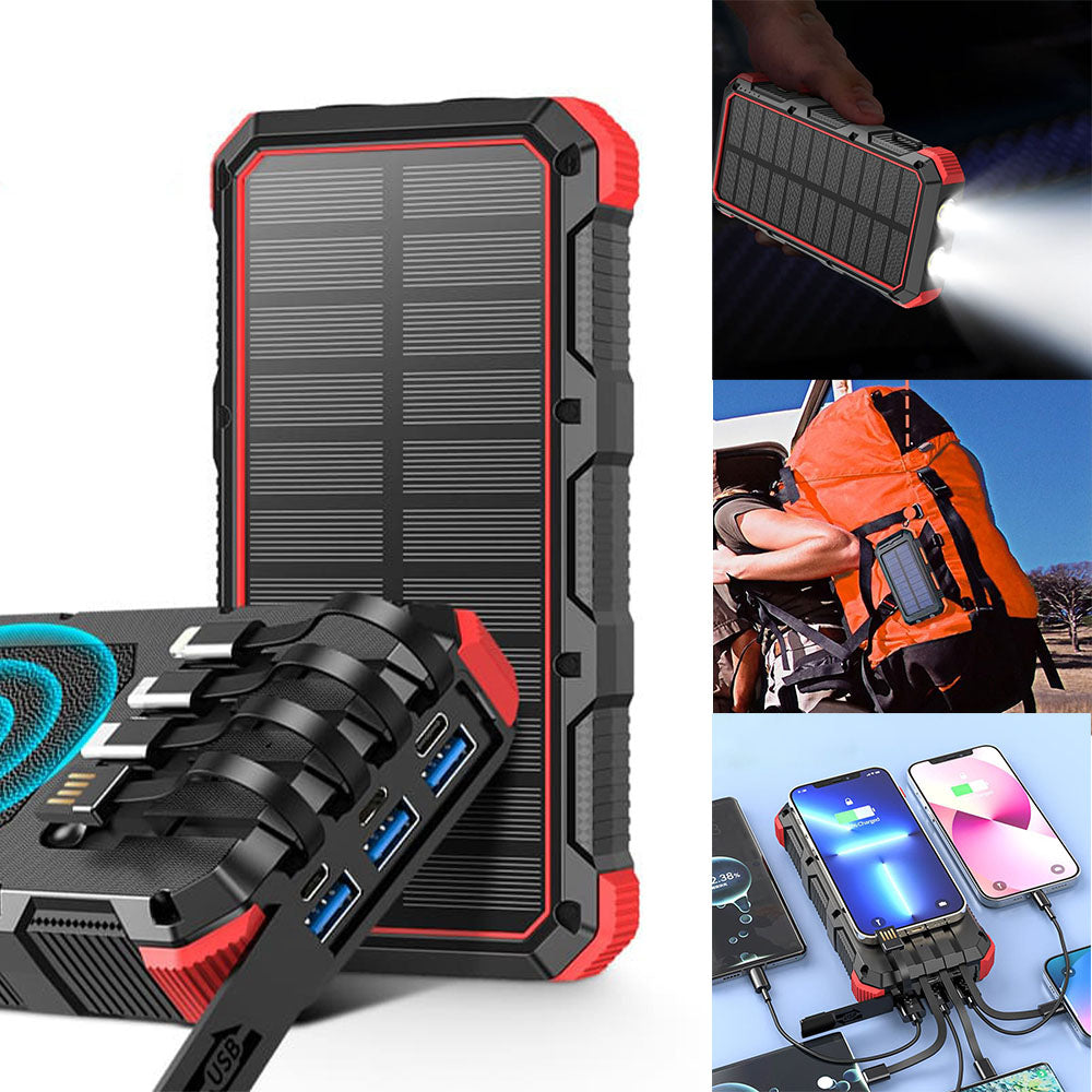 49800mAh Portable Solar Power Bank for All Cellphones