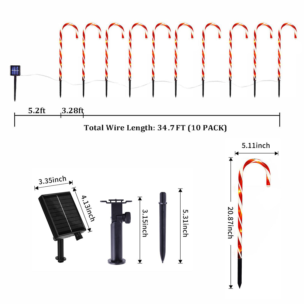 Solar Powered Outdoor Christmas Decorative Lights