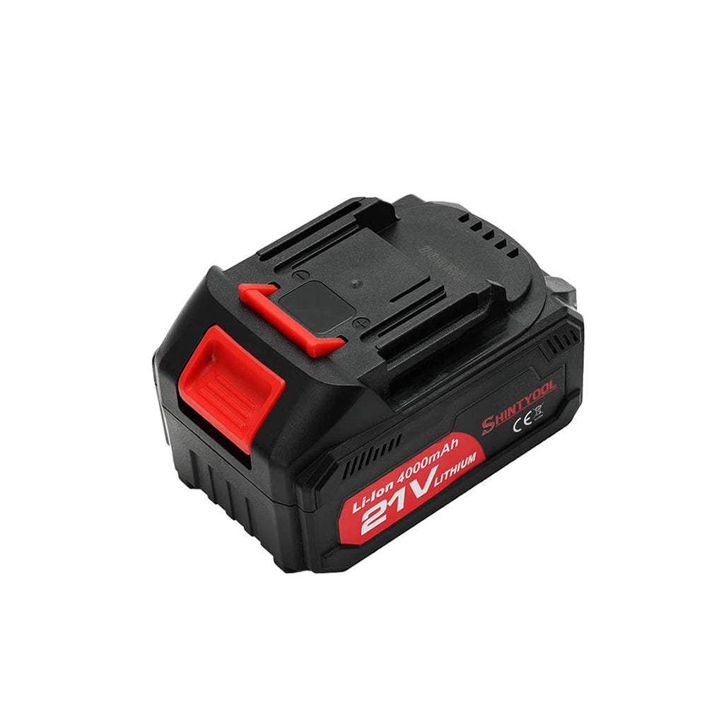 AxiaTool 21V battery for cordless paint sprayer, showcasing a sleek design and compact size for easy handling.