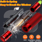 AxiaTool 2025 upgraded safety hammer emergency escape tool with a sturdy grip and sharp blade for vehicle emergencies.