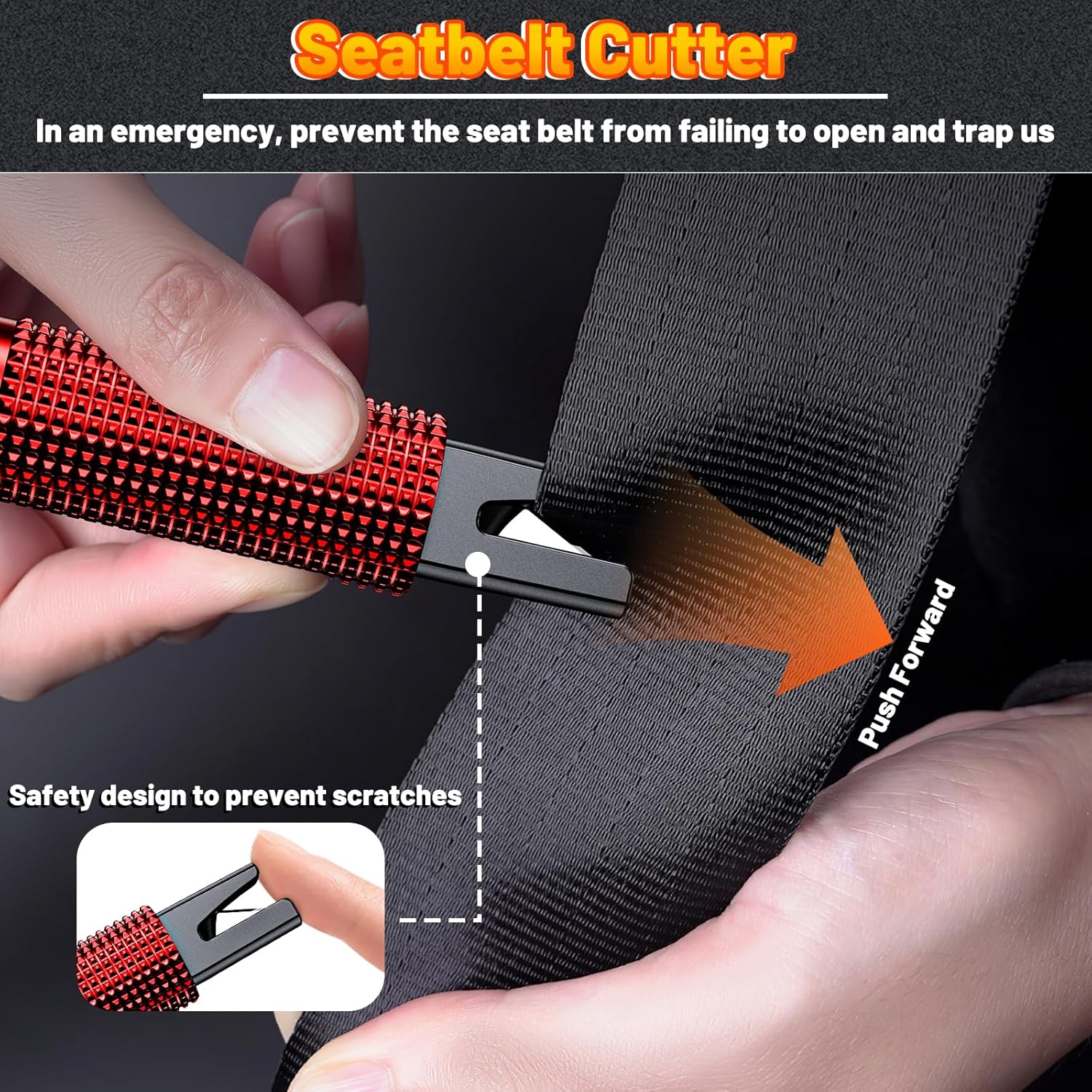 AxiaTool 2025 upgraded safety hammer, featuring a durable design with a sharp blade and solid grip for emergency escapes.