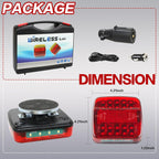 AxiaTool 2025 upgraded waterproof wireless trailer lights with a sleek design and bright LED illumination.