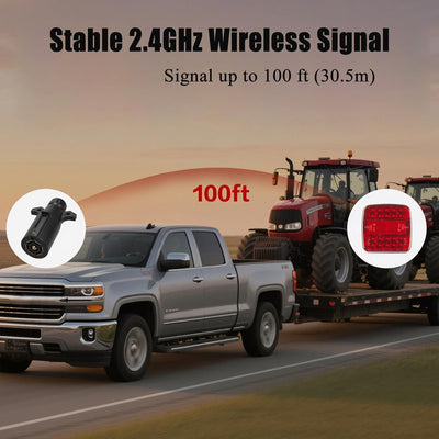 AxiaTool 2025 upgraded waterproof wireless trailer lights with bright LED bulbs and durable housing for outdoor use.