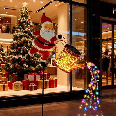 Christmas Santa Solar Kettle Lights - AxiaTool