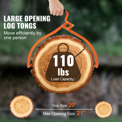 AxiaTool Next-Gen log handling tool featuring iron hands for safer, easier lifting of logs in garden settings.