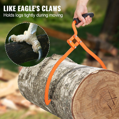 AxiaTool Next-Gen Log Handling Tool featuring extra iron hands for safe, easy lifting of logs in garden settings.