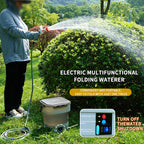 AxiaTool 12L foldable electric sprayer pump kit with ergonomic handle and adjustable nozzle for easy gardening tasks.