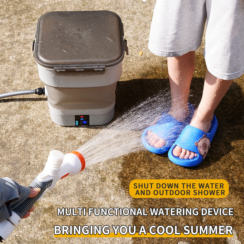 AxiaTool 12L foldable electric sprayer pump kit with adjustable nozzle and ergonomic handle for easy garden use.