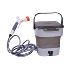 AxiaTool 12L foldable electric sprayer pump kit with adjustable nozzle and ergonomic handle for easy garden use.