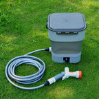 AxiaTool 12L foldable electric sprayer pump kit with adjustable nozzle and ergonomic handle for easy garden use.