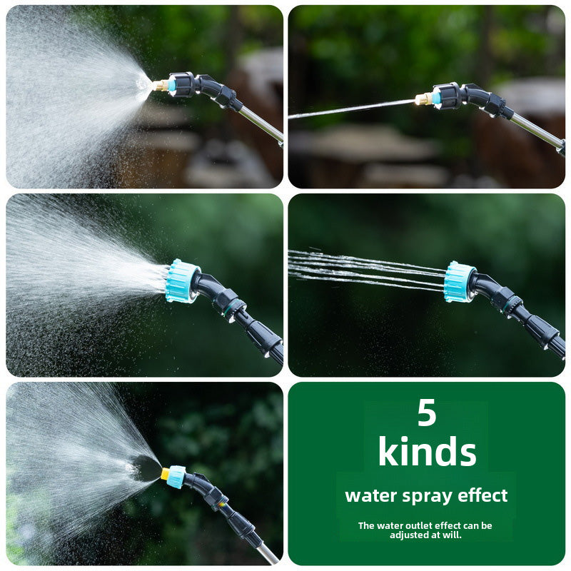 AxiaTool 8L electric sprayer with adjustable shoulder strap, featuring a durable design for efficient garden maintenance.