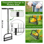 AxiaTool lawn aerator tool featuring 15 durable iron spikes for effective soil aeration in gardens.