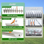 AxiaTool long reach thatch rake with a sturdy handle, ideal for removing debris from garden lawns and flower beds.