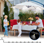AxiaTool 26FT garden water sprinkler for misting and watering, featuring a flexible hose and adjustable spray nozzles.