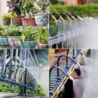 AxiaTool 26FT garden water sprinkler for misting and watering, featuring adjustable spray nozzles and durable design.