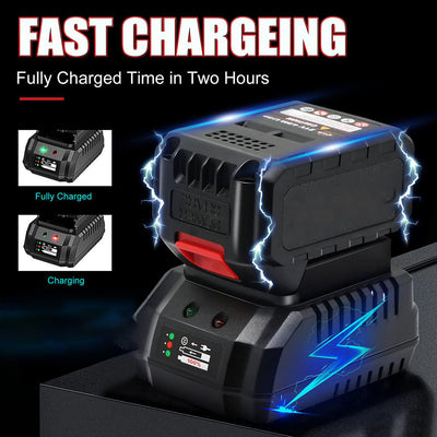 AxiaTool brushless cordless impact wrench with battery, showcasing its ergonomic design and powerful motor for garden tasks.