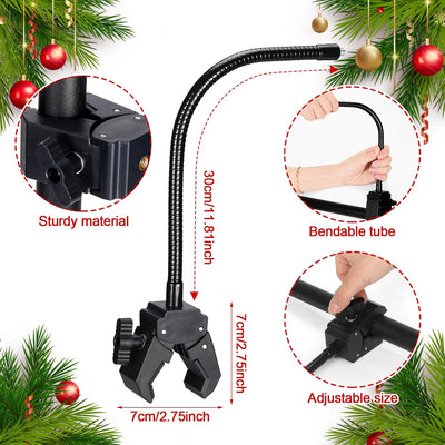 Adjustable holiday garland hanger for front door by AxiaTool, showcasing a sturdy design with festive decor.