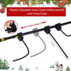 Adjustable AxiaTool holiday garland hanger showcasing a festive design for easy front door decoration.