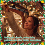 Adjustable holiday garland hanger by AxiaTool, showcasing a sturdy design perfect for front door decorations.